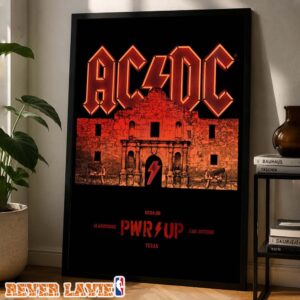 ACDC PWR UP Live at Alamodome in San Antonio Texas on July 24 2026 Alamo Edition Home Decor Poster Canvas