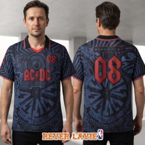 ACDC Rock FC Black Football Jersey Band Merch