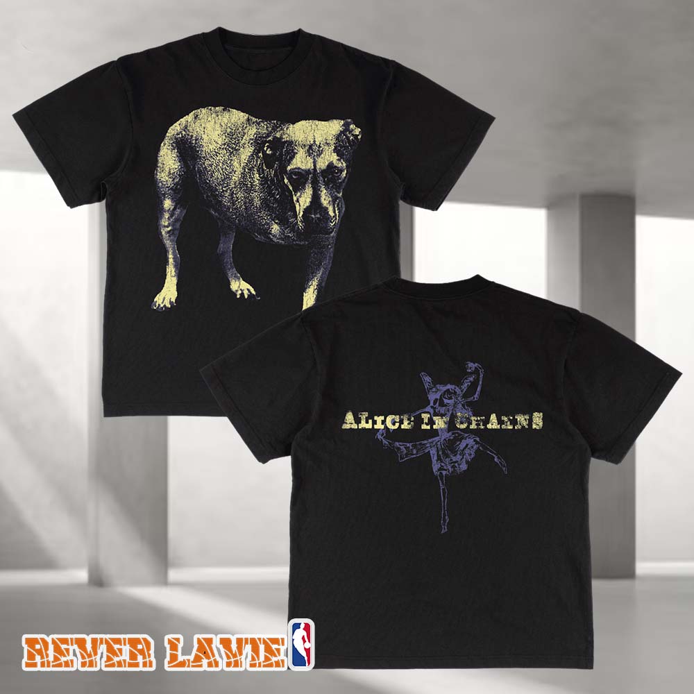 Alice In Chains Tripod Three-Legged Dog Black T-Shirt Alice In Chains Tripod Three-Legged Dog Black T-Shirt