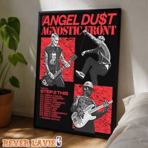 Angel Dust Agnostic Front Step 2 This Tour Poster September October 2026 Poster Canvas