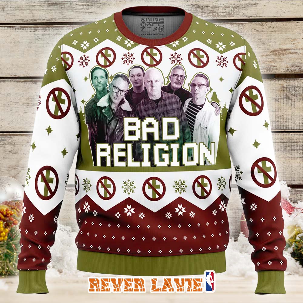 Bad Religion Punk Rock Band Ugly Christmas Sweater Bad Religion Punk Rock Band Ugly Christmas Sweater
