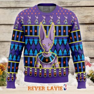 Beerus Dragon Ball Z Ugly Christmas Sweater
