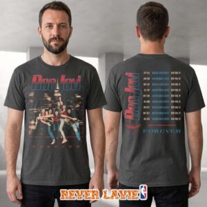 Bon Jovi Retro New York Photo Black T-Shirt Official Merchandise