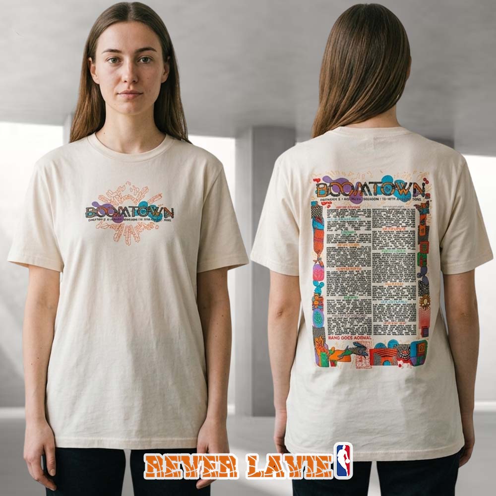 Boomtown Fair Chapter Five Radical Redesign Lineup T-Shirt Official Festival Merch Boomtown Fair Chapter Five Radical Redesign Lineup T-Shirt Official Festival Merch