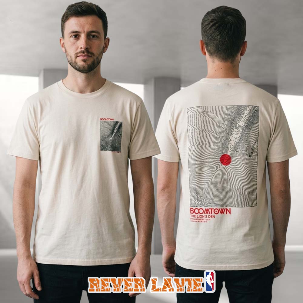 Boomtown Fair Chapter Five Radical Redesign Lions Den Returns Sand T-Shirt Official Festival Merch Boomtown Fair Chapter Five Radical Redesign Lions Den Returns Sand T-Shirt Official Festival Merch