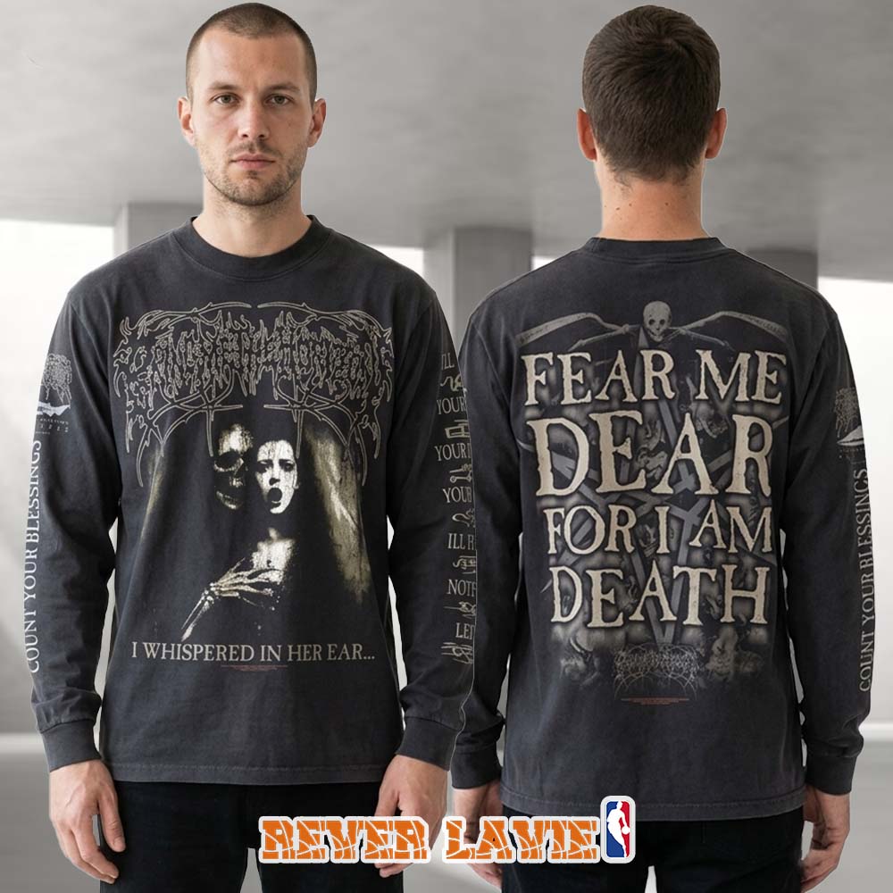 Bring Me The Horizon Fear Me Dear Graphic Long Sleeve T-Shirt Gothic Horror Unisex Merch Bring Me The Horizon Fear Me Dear Graphic Long Sleeve T-Shirt Gothic Horror Unisex Merch
