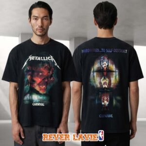 CARNIVAL x Metallica Hardwired To Self Destruct Graphic Oversized T Shirt Black Artwork 2026