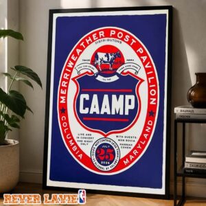 Caamp Gig Poster At Merriweather Post Pavilion In Columbia Maryland On July 25 2026 Summer 2026 Poster Canvas