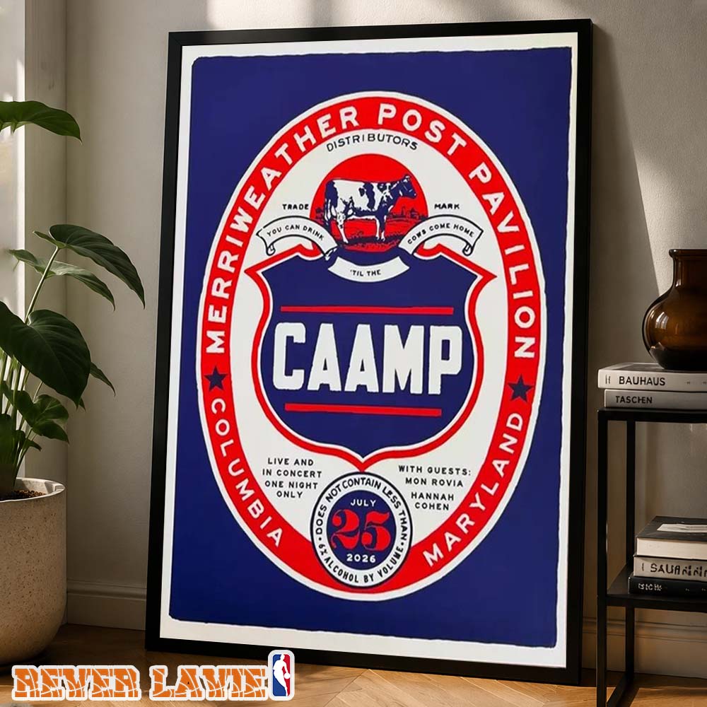 Caamp Gig Poster At Merriweather Post Pavilion In Columbia Maryland On July 25 2026 Summer 2026 Poster Canvas Caamp Gig Poster At Merriweather Post Pavilion In Columbia Maryland On July 25 2026 Summer 2026 Poster Canvas
