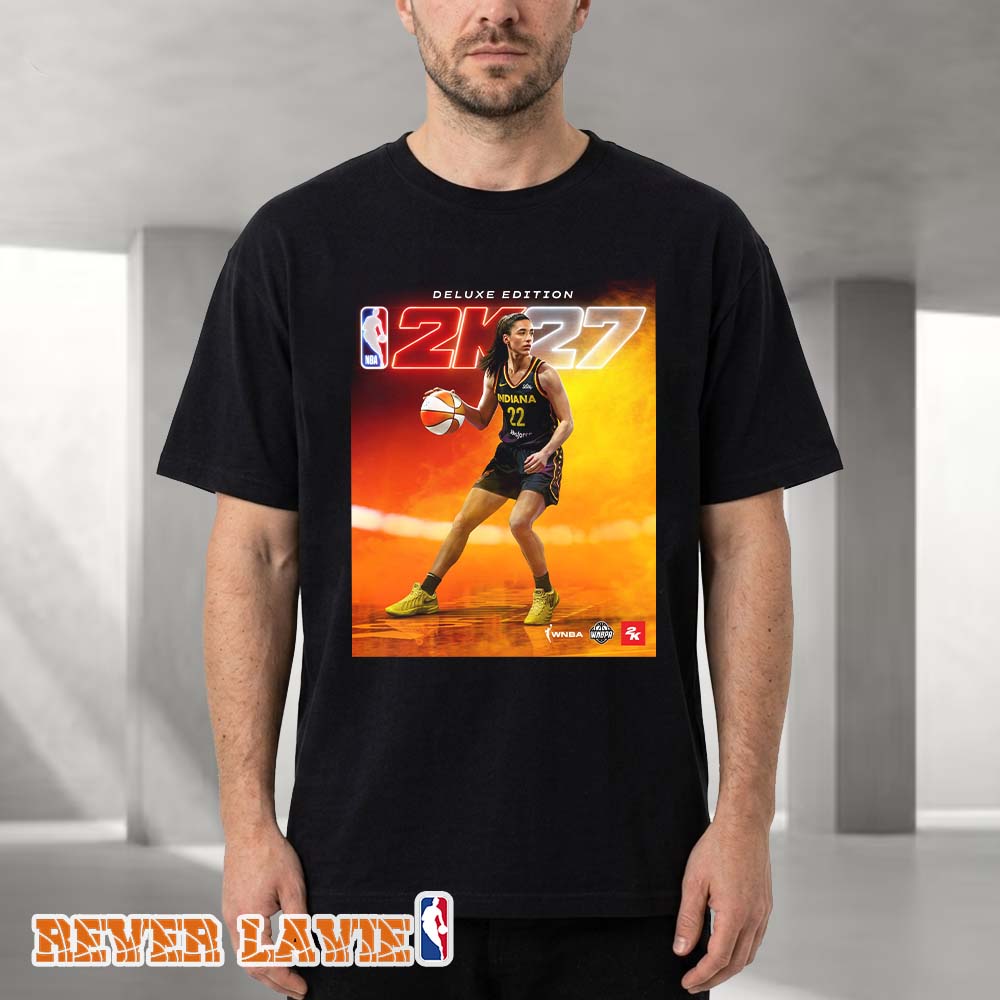 Caitlin Clark Indiana Fever NBA 2K27 Deluxe Edition WNBA Cover Athlete Promotional Artwork 2026 Unisex T-Shirt Caitlin Clark Indiana Fever NBA 2K27 Deluxe Edition WNBA Cover Athlete Promotional Artwork 2026 Unisex T-Shirt