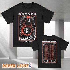 Catch Your Breath Conquer Skelly 2026 World Tour T-Shirt