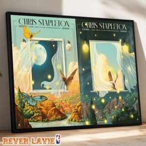 Chris Stapleton Full Show Combined Poster Live Concert At The Gorge In George WA On July 24 2026 Home Decor Poster Canvas