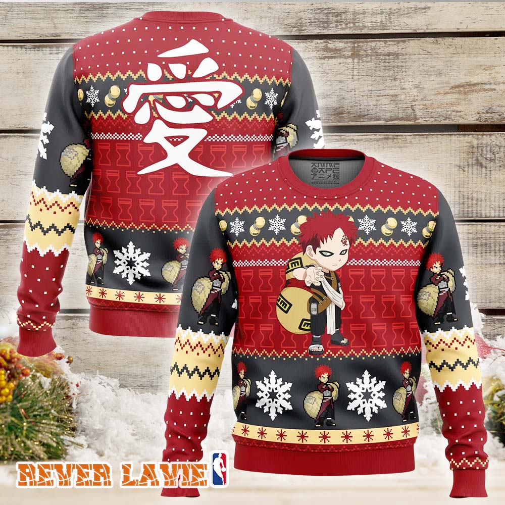 Christmas Gaara Shippuden Ugly Christmas Sweater Limited Edition Holiday Sweater Christmas Gaara Shippuden Ugly Christmas Sweater Limited Edition Holiday Sweater