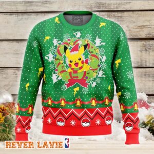 Christmas Pikachu Pokemon Ugly Christmas Sweater For Pokemon Lovers