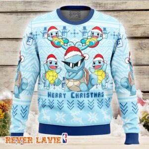 Christmas Squirtle Pokemon Ugly Christmas Sweater Winter Season Fan Apparel