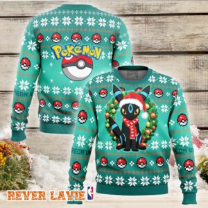 Christmas Umbreon Pokemon Ugly Christmas Sweater Magical Holiday Gift