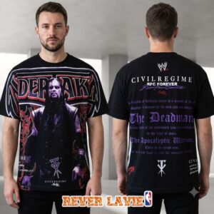Civil Regime x WWE Black The Undertaker Deadman Warrior Vintage T-Shirt