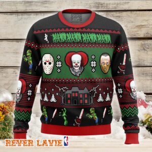 Classic Horror Christmas Ugly Christmas Sweater Holiday Gift For Men Women