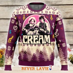 Cream Band Ugly Christmas Sweater Holiday Gift for Fans