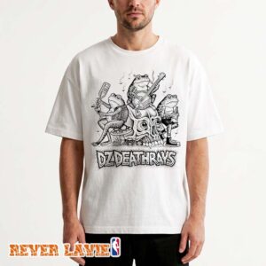DZ Deathrays Euro Tour 2026 Band Sketch White T-Shirt