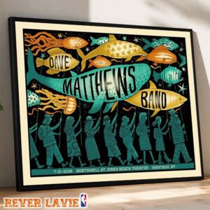Dave Matthews Band Music Concert Show At Northwell At Jones Beach Theater In Wantagh New York On July 21 2026 Poster Canvas
