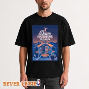 Dave Matthews Band Poster At Freedom Mortgage Pavilion In Camden NJ On July 10-11 2026 Summer Tour Unisex Tee