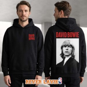 David Bowie Black and White Portrait Hoodie The Shel Talmy Recordings Official Rock Merch