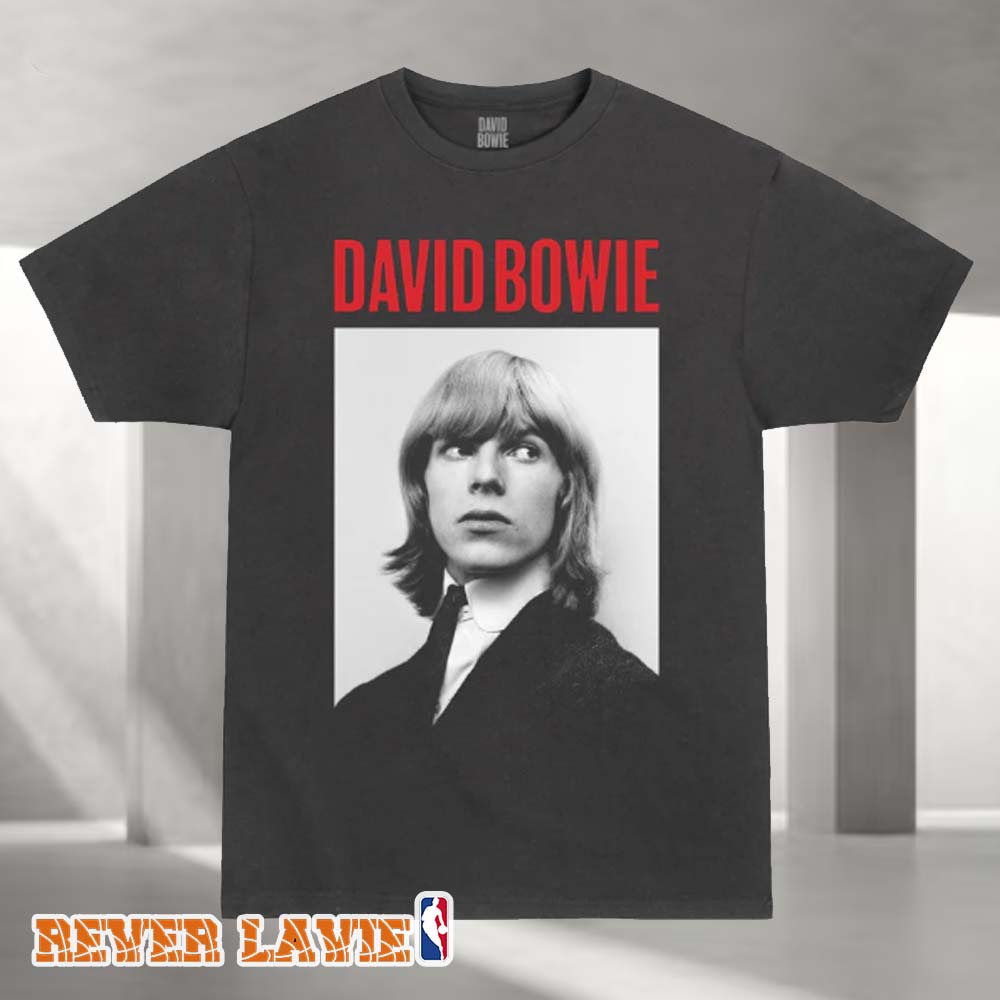 David Bowie Black and White Portrait T-Shirt The Shel Talmy Recordings Official Rock Merch David Bowie Black and White Portrait T-Shirt The Shel Talmy Recordings Official Rock Merch