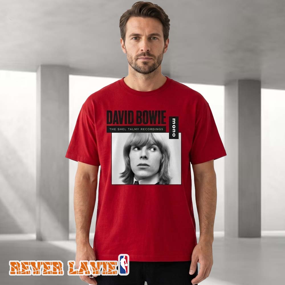 David Bowie Red Mono T-Shirt The Shel Talmy Recordings Classic Rock Merch David Bowie Red Mono T-Shirt The Shel Talmy Recordings Classic Rock Merch