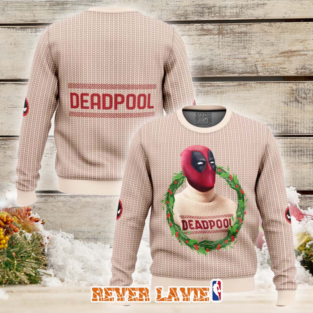 Deadpool Ugly Christmas Sweater Marvel Holiday Knit Jumper Christmas Gift 2026 Deadpool Ugly Christmas Sweater Marvel Holiday Knit Jumper Christmas Gift 2026