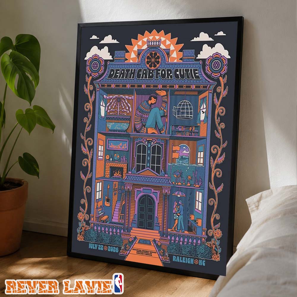 Death Cab For Cutie House Poster At Coastal Credit Union Music Park In Raleigh NC On July 22 2026 Victorian Dollhouse Theme Home Decor Poster Canvas Death Cab For Cutie House Poster At Coastal Credit Union Music Park In Raleigh NC On July 22 2026 Victorian Dollhouse Theme Home Decor Poster Canvas