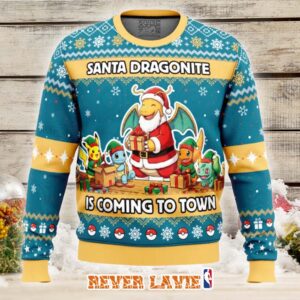 Dragonite Santa Pokemon Ugly Christmas Sweater