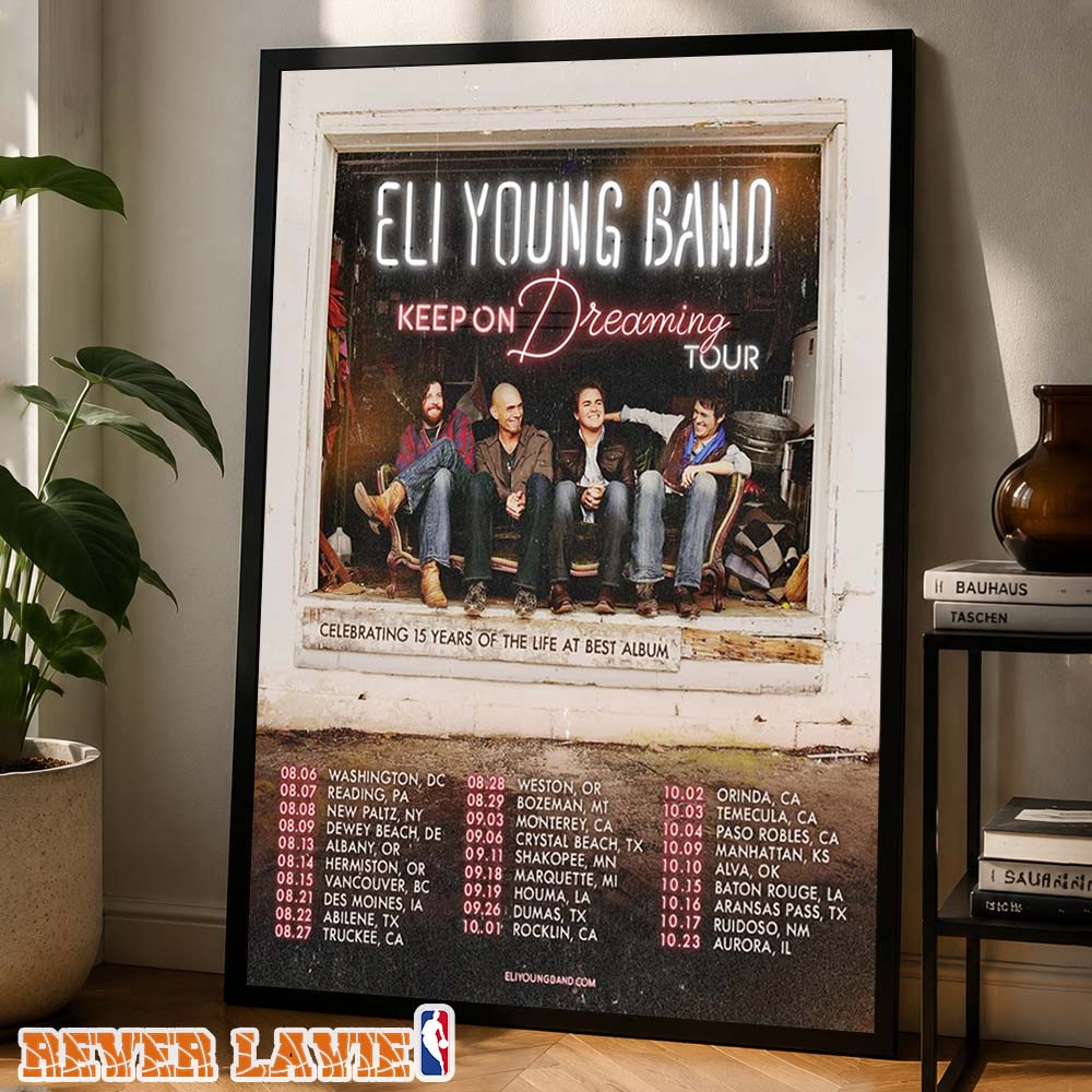 Eli Young Band Tour Poster Keep On Dreaming Tour USA 2026 Home Decor Poster Canvas Eli Young Band Tour Poster Keep On Dreaming Tour USA 2026 Home Decor Poster Canvas