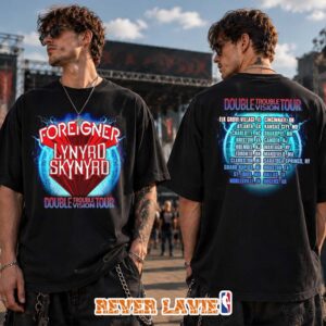 Foreigner x Lynyrd Skynyrd 2026 Co-Headlining Tour Event T-Shirt Classic Rock Concert Merchandise