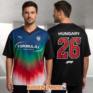Formula 1 AWS Hungarian Grand Prix Hungaroring Mogyorod Hungary July 24-26 2026 Puma Multicolor Relaxed Unisex Jersey Shirt