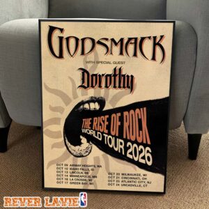 Godsmack The Rise Of Rock World Tour 2026 Poster At Northern Quest Resort & Casino In Airway Heights WA On October 9 2026 Home Decor Poster Canvas