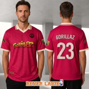 Gorillaz Europe & UK Tour London Tottenham Hotspur Stadium 2026 Pink Football Jersey