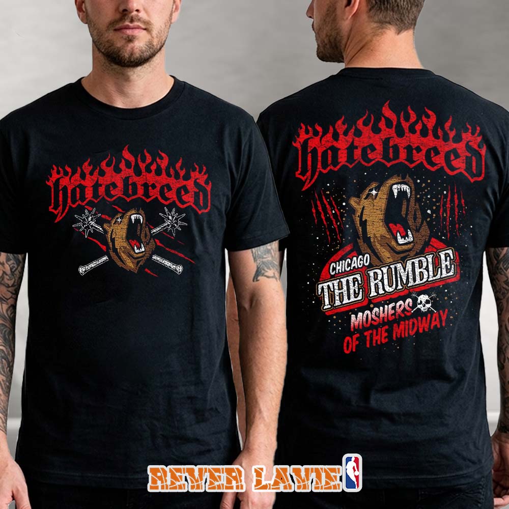 Hatebreed Chicago The Rumble Moshers Of The Midway T-Shirt Hatebreed Chicago The Rumble Moshers Of The Midway T-Shirt