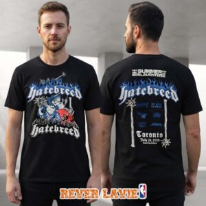 Hatebreed Summer Slaughter Toronto Event T-Shirt At Phoenix Concert Theatre In Toronto ON On July 23 2026 Limited Tour Lineup Artwork