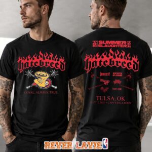 Hatebreed T-Shirt At Cain’s Ballroom In Tulsa OK On July 12 2026 Summer Slaughter Tour Loyal Always True Two Sided Tee