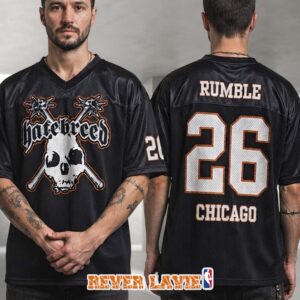 Hatebreed The Rumble Festival 2026 At Cobra Lounge Lot Chicago Illinois On July 17 2026 Exclusive Soccer Jersey