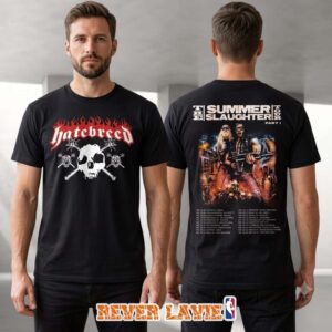 Hatebreed The Summer Slaughter Tour Part 1 At The Vault In Saginaw MI On July 19 2026 Two Sided Black T Shirt