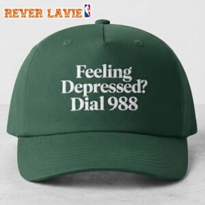 Haywire Feeling Depressed Dial 988 Exclusive Event Merch Green Cap