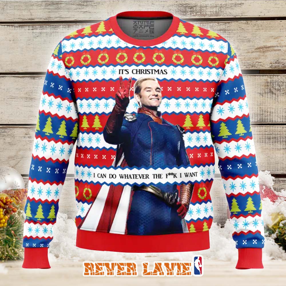 Homelander The Boys Ugly Christmas Sweater Fan Holiday Gift Homelander The Boys Ugly Christmas Sweater Fan Holiday Gift