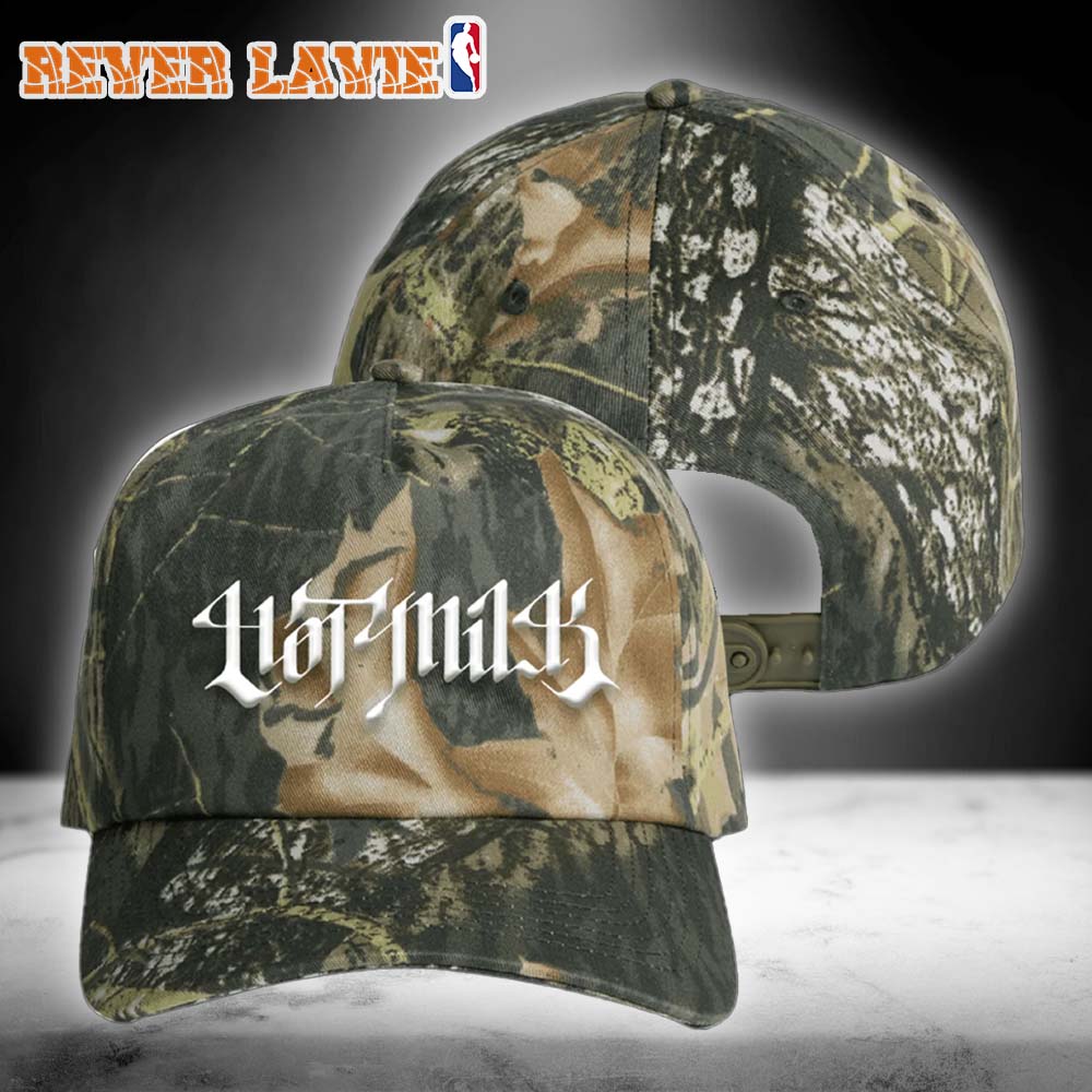 Hot Milk 2026 Tree Camo Cap Embroidered Logo Hat Alternative Rock Band Merch Hot Milk 2026 Tree Camo Cap Embroidered Logo Hat Alternative Rock Band Merch