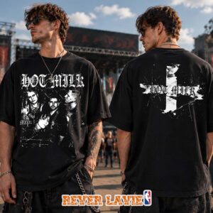 Hot Milk Black Flag Black T-Shirt Alternative Rock Band Merch Graphic Tee