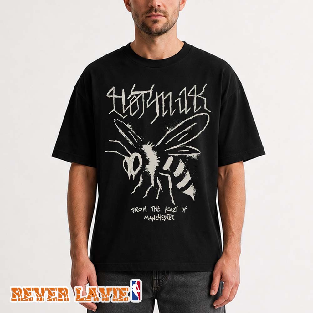 Hot Milk Gothic Bee T-Shirt Black Alternative Rock Band Merch Graphic Tee Hot Milk Gothic Bee T-Shirt Black Alternative Rock Band Merch Graphic Tee