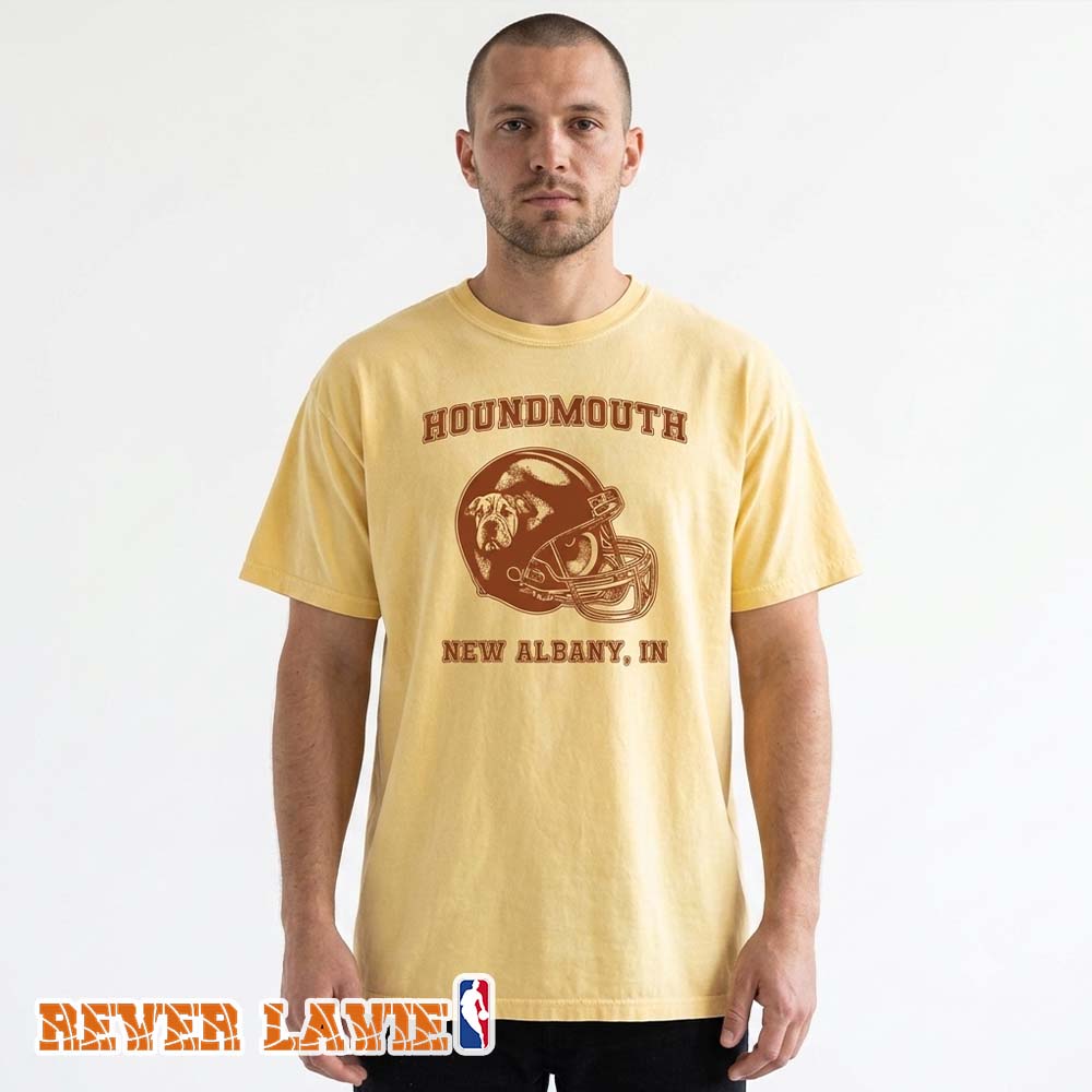 Houndmouth New Football T-Shirt Classic Athletic Club Design Houndmouth New Football T-Shirt Classic Athletic Club Design