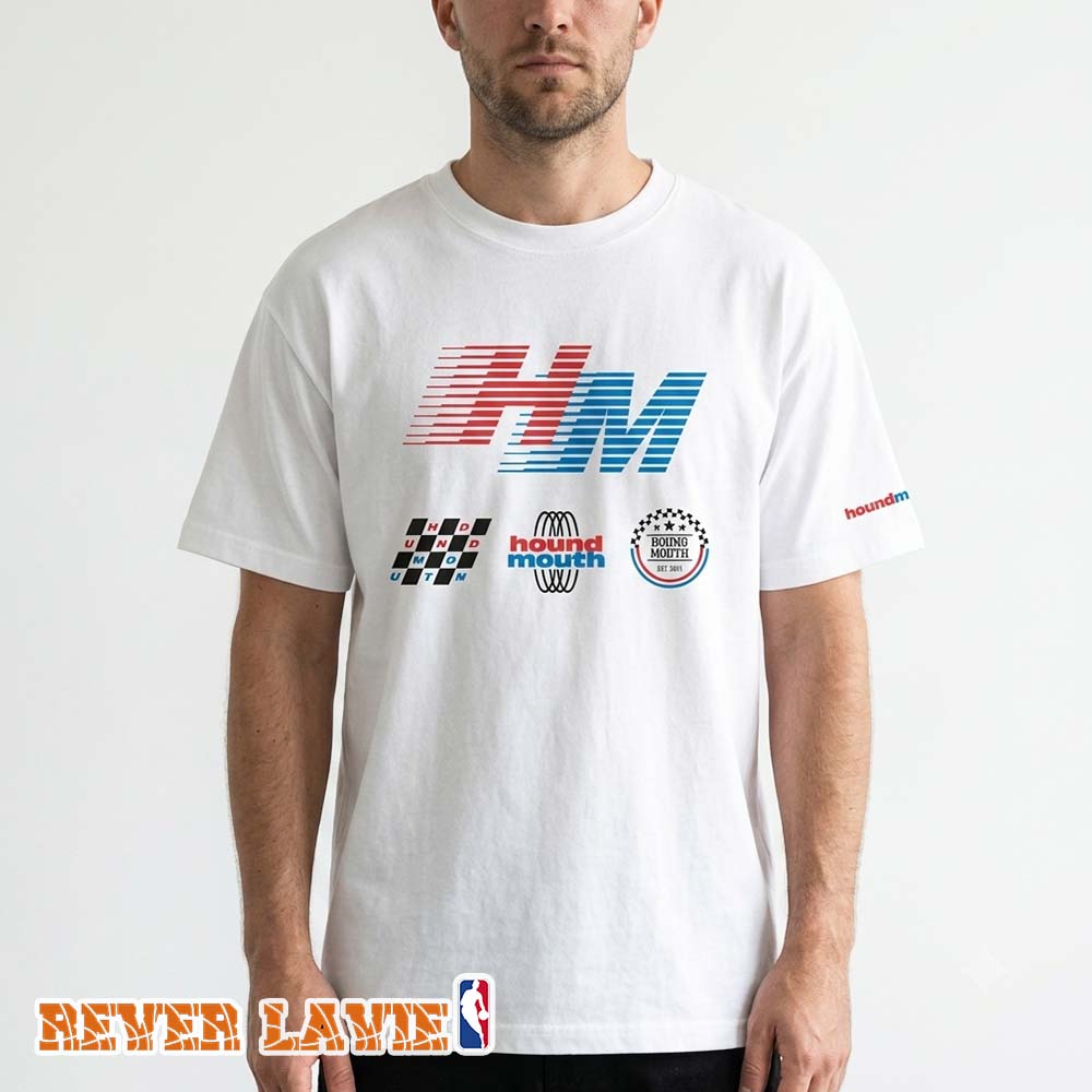Houndmouth New Racing T-Shirt Motorsport Inspired Design Houndmouth New Racing T-Shirt Motorsport Inspired Design