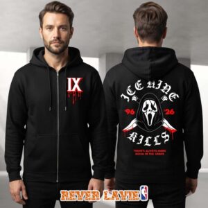 Ice Nine Kills Twisting The Knife Ghostface Flashback Weekend Chicago Horror Convention 2026 Exclusive Ink Zip Hoodie